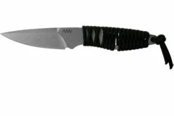 ANV P100 Sleipner, Black Paracord P100-002, Black Kydex Sheath, Cuchillo De Cuello