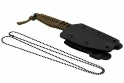 ANV Knives P100 Sleipner Cerakote, Coyote Paracord, P100-040, Black Kydex Sheath, Cuchillo De Cuello -Cuchillos Ventas 2024 ANVP100 040 06 anv