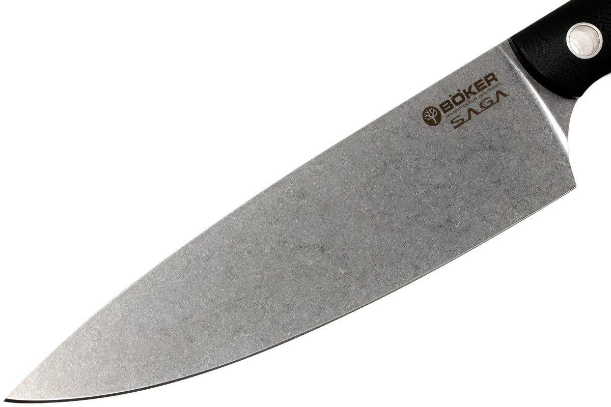 Böker 130267, Saga Cuchillo De Chef 20cm, Stonewash Finish 5 Böker 130267, Saga Cuchillo De Chef 20cm, Stonewash Finish - Imagen 3