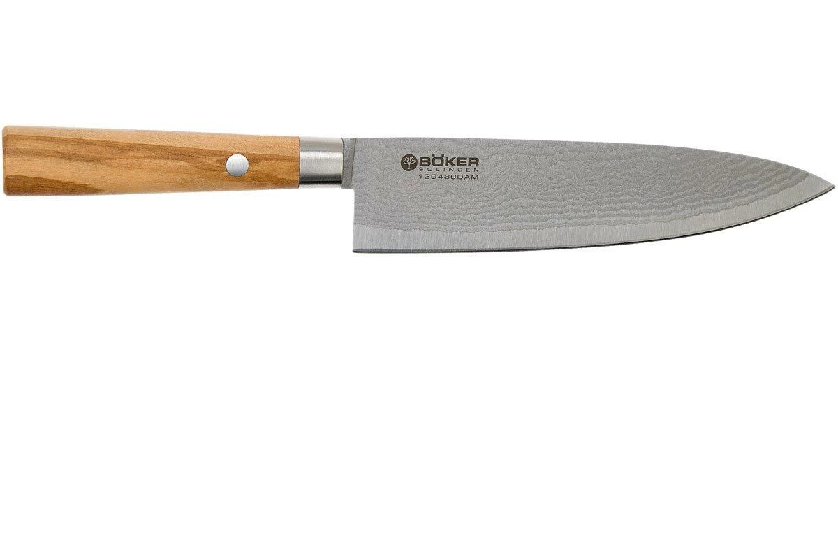 Böker Damast Olive 15.5 Cm Cuchillo De Chef Pequeño, 130439DAM 4 Böker Damast Olive 15.5 Cm Cuchillo De Chef Pequeño, 130439DAM - Imagen 2