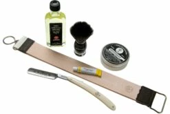 Böker King Cutter White Shaving Starter Set 141624SET, Set De Afeitado