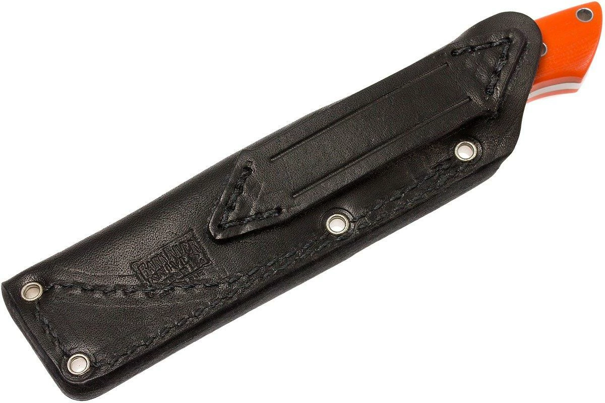 Bark River Mini Canadian A2, Blaze Orange G10, Hollow Pins, Funda Negra 10 Bark River Mini Canadian A2, Blaze Orange G10, Hollow Pins, Funda Negra - Imagen 8