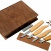 BeaverCraft Basic Set Of 4 Knives S07 Juego De Talla De Madera Con Libro De Almacenamiento De Madera -Cuchillos Ventas 2024 BVS07BOOK 01 beavercraft