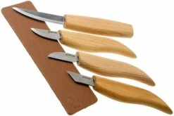 BeaverCraft Basic Set Of 4 Knives S07 Juego De Talla De Madera Con Libro De Almacenamiento De Madera -Cuchillos Ventas 2024 BVS07BOOK 02 beavercraft