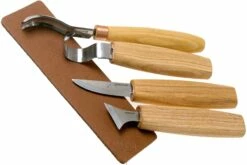 BeaverCraft Spoon Carving Set De 4 S19 Libro, Juego De Tallado De Madera Con Libro De Almacenamiento De Madera -Cuchillos Ventas 2024 BVS19BOOK 03 beavercraft