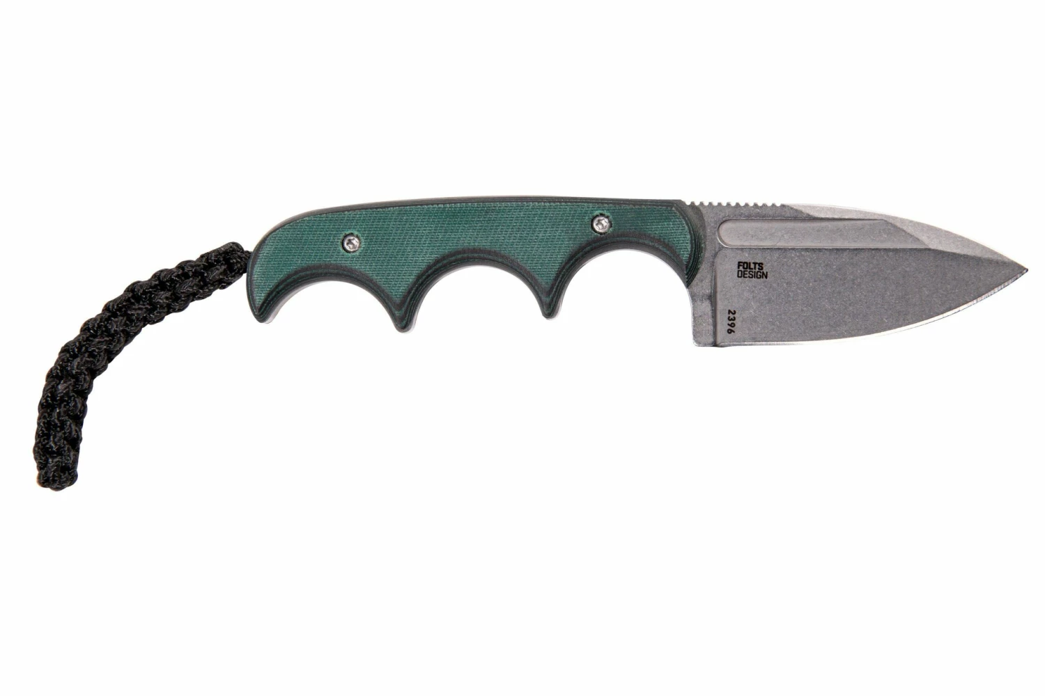 CRKT Minimalist Spear Point, Green Black, Cuchillo De Cuello, Diseño Alan Folts 4 CRKT Minimalist Spear Point, Green Black, Cuchillo De Cuello, Diseño Alan Folts - Imagen 2