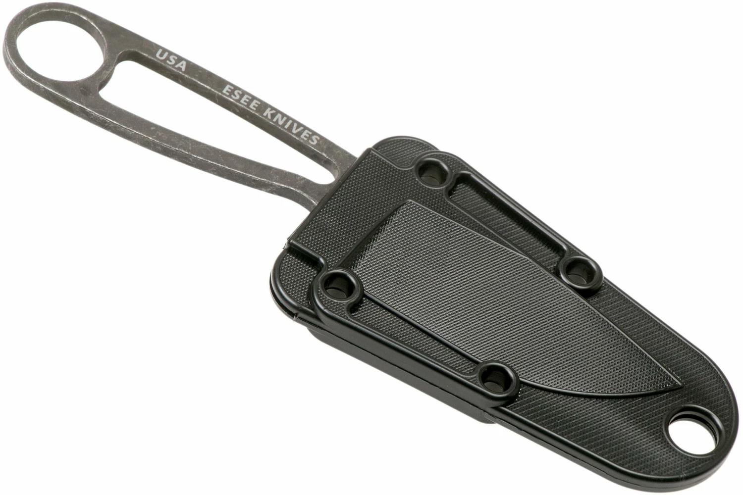 ESEE Izula Black Oxide IZULA-BBO Cuchillo De Cuello Con Funda Negra + Clip De Cinturón 7 ESEE Izula Black Oxide IZULA-BBO Cuchillo De Cuello Con Funda Negra + Clip De Cinturón - Imagen 5