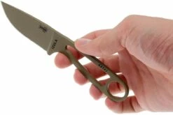 ESEE Izula Dark Earth IZULA-DE Cuchillo De Cuello Con Funda Negra + Clip De Cinturón -Cuchillos Ventas 2024 EE IZULA DE 03 esee knives ee izula de 03