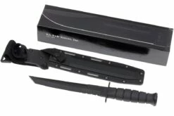 KA-BAR Tanto 1245 Cuchillo De Supervivencia, Parcialmente Dentado, Funda Kydex -Cuchillos Ventas 2024 KA1245 09 ka bar ka1245 09