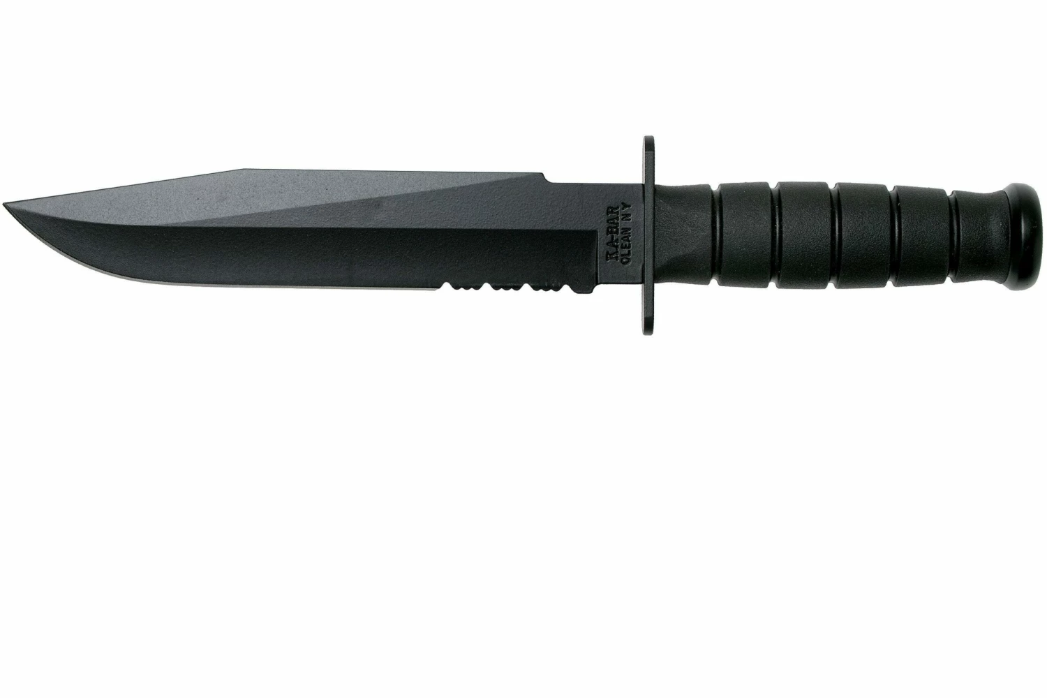 KA-BAR Fighter 1271 Cuchillo Fijo, Parcialmente Dentado, Funda De Kydex 3 KA-BAR Fighter 1271 Cuchillo Fijo, Parcialmente Dentado, Funda De Kydex