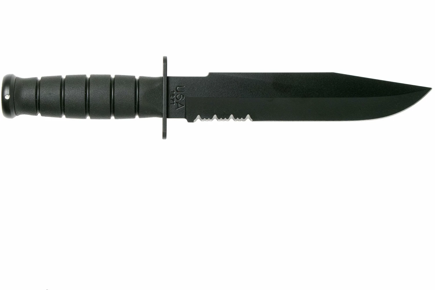 KA-BAR Fighter 1271 Cuchillo Fijo, Parcialmente Dentado, Funda De Kydex 4 KA-BAR Fighter 1271 Cuchillo Fijo, Parcialmente Dentado, Funda De Kydex - Imagen 2