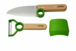 Opinel Le Petit Chef 002577 Juego De Cuchillos De Cocina, Verde