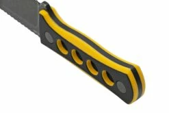 QSP Knife Canary QS141-A2 Blackwashed, Black Yellow G10, Cuchillo De Cuello -Cuchillos Ventas 2024 QS141 A2 04 qsp