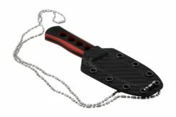 QSP Knife Canary QS141-B2 Blackwashed, Black Red G10, Cuchillo De Cuello -Cuchillos Ventas 2024 QS141 B2 06 qsp