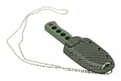 QSP Knife Canary QS141-C2 Blackwashed, Black Green G10, Cuchillo De Cuello -Cuchillos Ventas 2024 QS141 C2 06 qsp