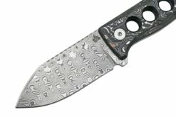 QSP Knife Canary QS141-E Damascus, Aluminium Foil Carbon Fibre, Cuchillo De Cuello -Cuchillos Ventas 2024 QS141 E 03 qsp