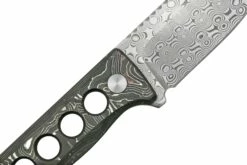 QSP Knife Canary QS141-E Damascus, Aluminium Foil Carbon Fibre, Cuchillo De Cuello -Cuchillos Ventas 2024 QS141 E 05 qsp