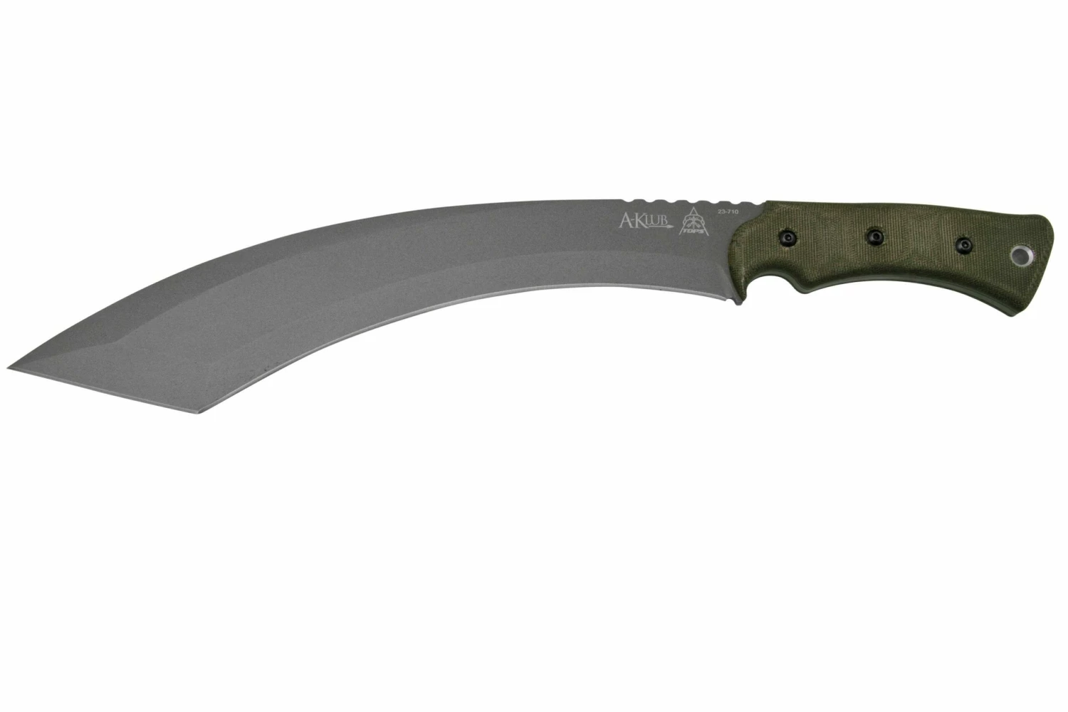 TOPS Knives A-Klub AKLB-02, Green Micarta, Machete, Diseño De Amanda Kaye 3 TOPS Knives A-Klub AKLB-02, Green Micarta, Machete, Diseño De Amanda Kaye
