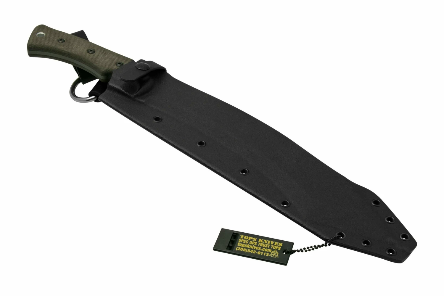 TOPS Knives A-Klub AKLB-02, Green Micarta, Machete, Diseño De Amanda Kaye 8 TOPS Knives A-Klub AKLB-02, Green Micarta, Machete, Diseño De Amanda Kaye - Imagen 6