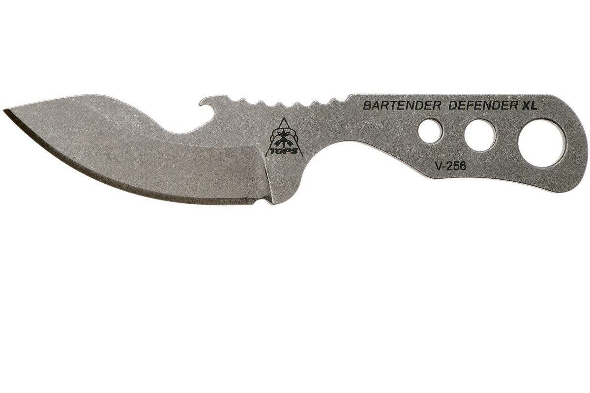 TOPS Knives TOPS Bartender Defender XL BAR-XL Tumble Finish, Cuchillo De Cuello 3 TOPS Knives TOPS Bartender Defender XL BAR-XL Tumble Finish, Cuchillo De Cuello