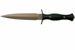 Spartan Blades Harsey Dagger Flat Dark Earth Blade, Black Handle, Daga