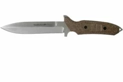 Viper Fearless VT4018CM Sleipner Stonewashed, Brown Canvas Micarta, Cuchillo Fijo, Rumici Design