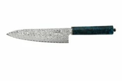 Xin Cutlery XinCraft XC132 Cuchillo De Chef Azul Arce Spalted Tailpin 20 Cm